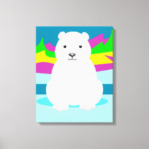 Arctic Polar Bear Wall Art Decor