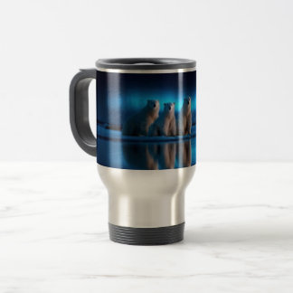 Arctic Polar Bear Wildlife Artwork Nature Lover Travel Mug