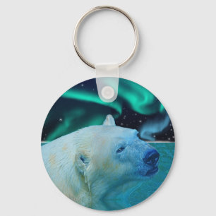Arctic Polar Bear Wildlife Gift Key Ring