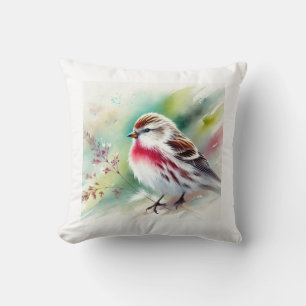 Arctic Redpoll 290924AREF138 - Watercolor Cushion