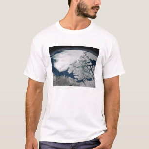 Arctic sea ice above North America T-Shirt