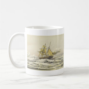 Arctic Ship Franklin Expedition Lithograph Coffee Mug