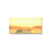 Arctic Sledge Expedition Midnight Sun Lithograph