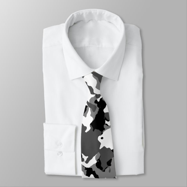Arctic Snow Camo Tie (Tied)
