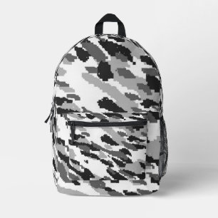 Arctic Snow Camouflage Printed Backpack