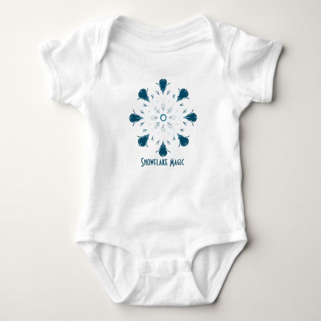 Arctic Sparkle Baby Bodysuit (Front)