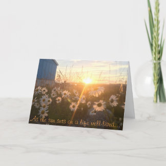 arctic sunset sympathy card