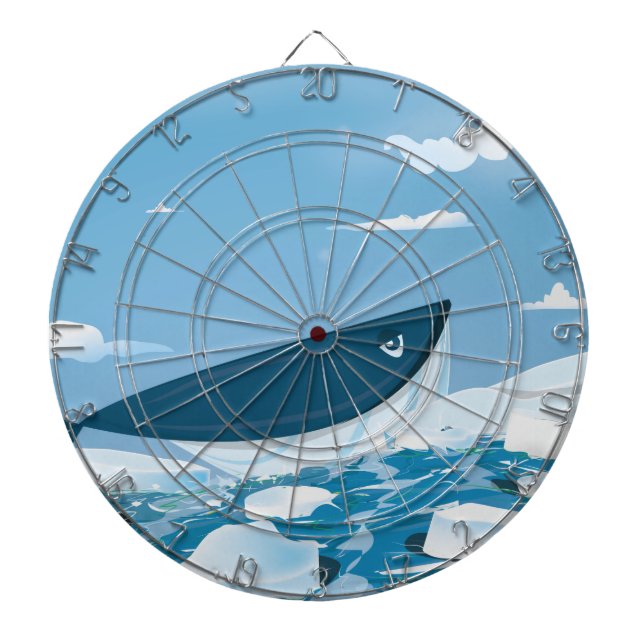 Arctic Whale Dartboard (Front)