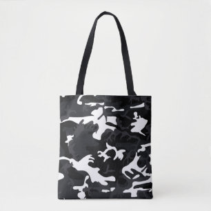 Arctic White Highlights Camo Tote Bag