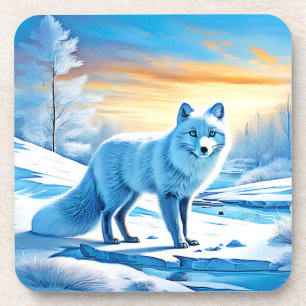 Arctic Winter Fox Snow Coaster