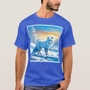 Arctic Winter Fox Snow T-Shirt