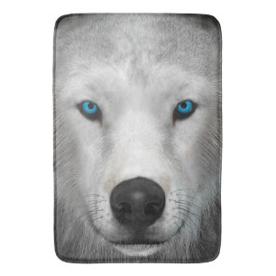 Arctic Wolf Bath Mat