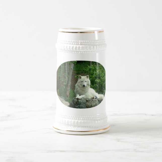 Arctic Wolf Beer Stein (Center)