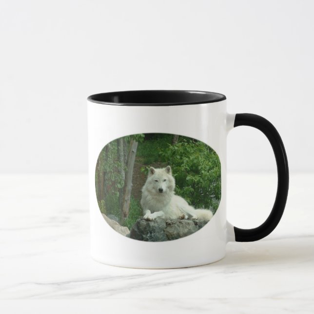 Arctic Wolf Coffee Mug (Right)