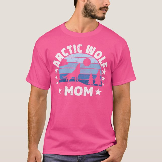 Arctic Wolf Mum Women Mother Snow Wolf Arctic Wolv T-Shirt (Front)