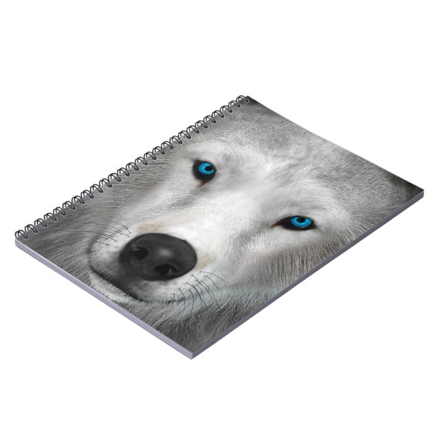 Arctic Wolf Notebook (Left Side)