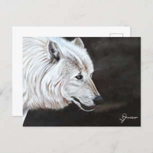 Arctic Wolf Postcard Print