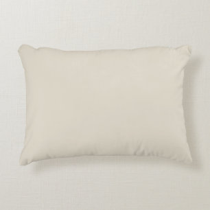Arctic Wolf White Solid Colour Print, Light Neutra Decorative Cushion