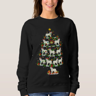 Arctic Wolf  Xmas Lights Arctic Wolf Christmas Tre Sweatshirt