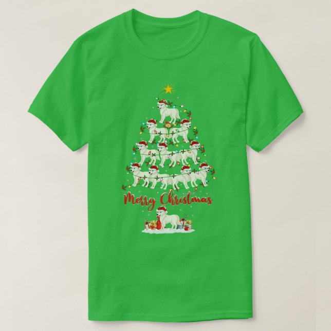 ArcticWolf Lover Matching Santa ArcticWolf Christm T-Shirt (Design Front)