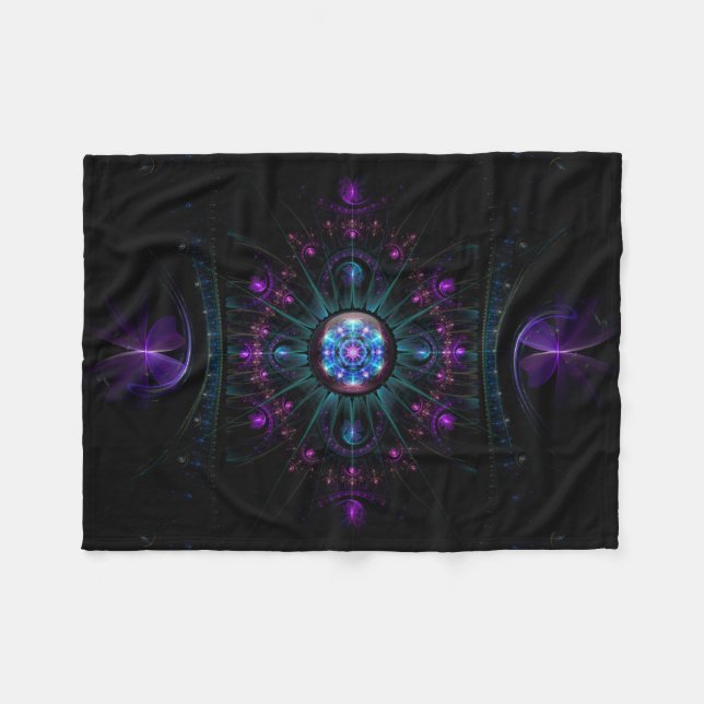 Arcturian Stargate Fleece Blanket (Front (Horizontal))