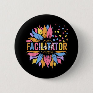 Ard Facilitator Special Education Sunflower _1  6 Cm Round Badge