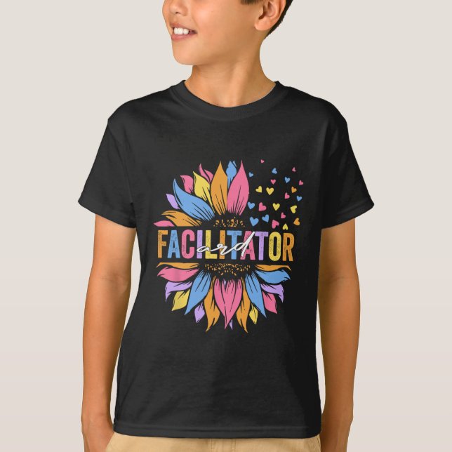 Ard Facilitator Special Education Sunflower  T-Shirt (Front)