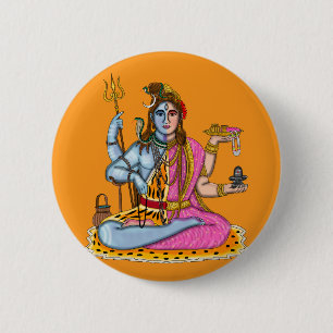 Ardhanarishvara Button