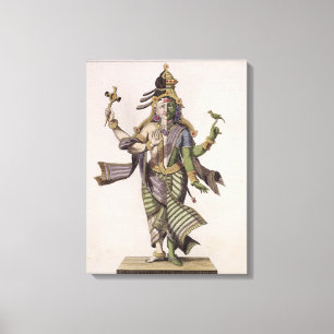 Ardhanarishvara, from 'Voyage aux Indes et a la Ch Canvas Print