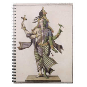 Ardhanarishvara, from 'Voyage aux Indes et a la Ch Notebook