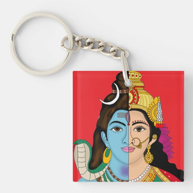 Ardhanarishwara Keychain (Front)