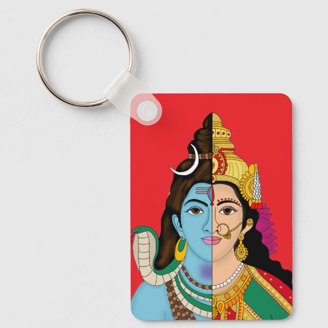 Ardhanarishwara Keychain (Front)