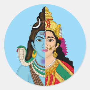 Ardhanarishwara Sticker
