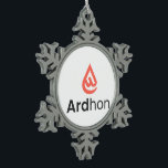 Ardhon - wear your style, your way snowflake pewter christmas ornament<br><div class="desc">Ardhon - wear your style,  your way!</div>
