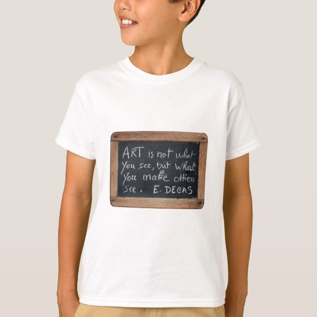 Ardoise 03 Artist's Quotes Degas Kids Tee (Front)