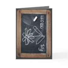 Ardoise 10 Flower for Mum Vinatge School Slate C