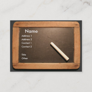 Ardoise Vintage School Slate with Chalk Business C Card