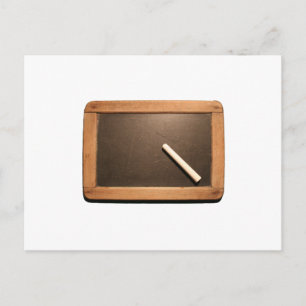 Ardoise Vintage School Slate with Chalk postcard