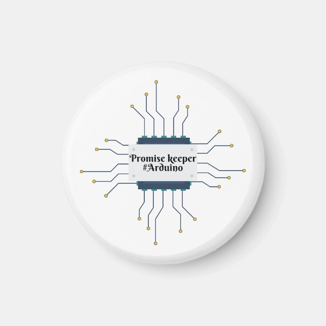 Arduino promise keeper magnet (Front)