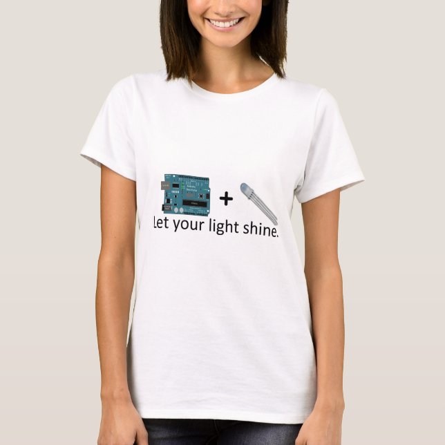 Arduino + RGB LED = Inspiration T-Shirt (Front)