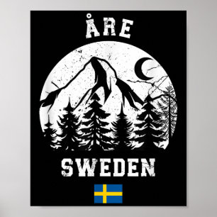 Åre Åreskutan Mountain Sweden Ski Resort Alpine Sk Poster
