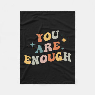 Are Enough Mental Health Awareness Illness Anxiety Fleece Blanket