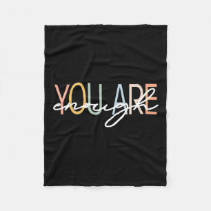 Are Enough Mental Health Awareness Illness Anxiety Fleece Blanket