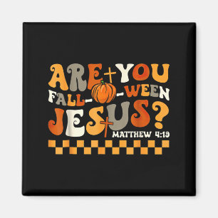 are Fall-O-Ween Jesus Pumpkin Christian Halloween Magnet