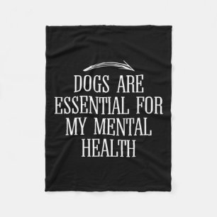 Are For My Mental Health Fun Quote Idea  Fleece Blanket