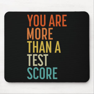 Are More Than A Test Score Vintage Teacher Testing Mouse Pad