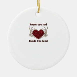 Are Red I'm Dead Classic Ceramic Tree Decoration