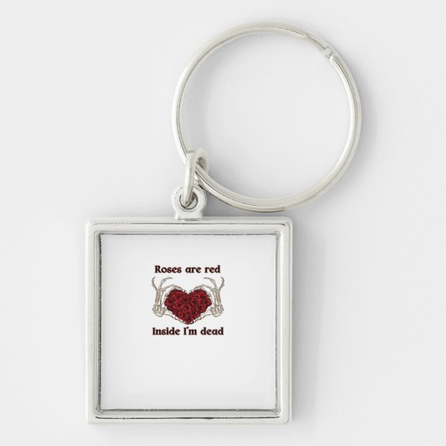 Are Red I'm Dead Classic Key Ring (Front)