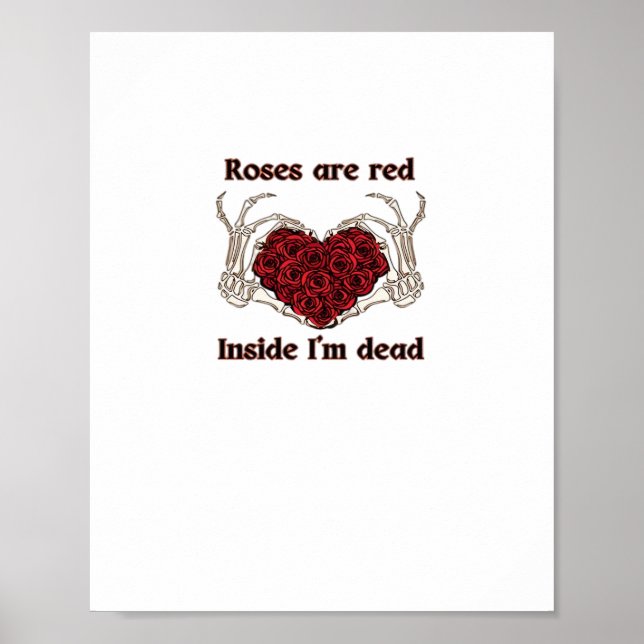 Are Red I'm Dead Classic Poster (Front)