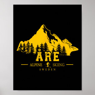 Åre Sweden Ski Resort Alpine Skiing Swedish Are So Poster